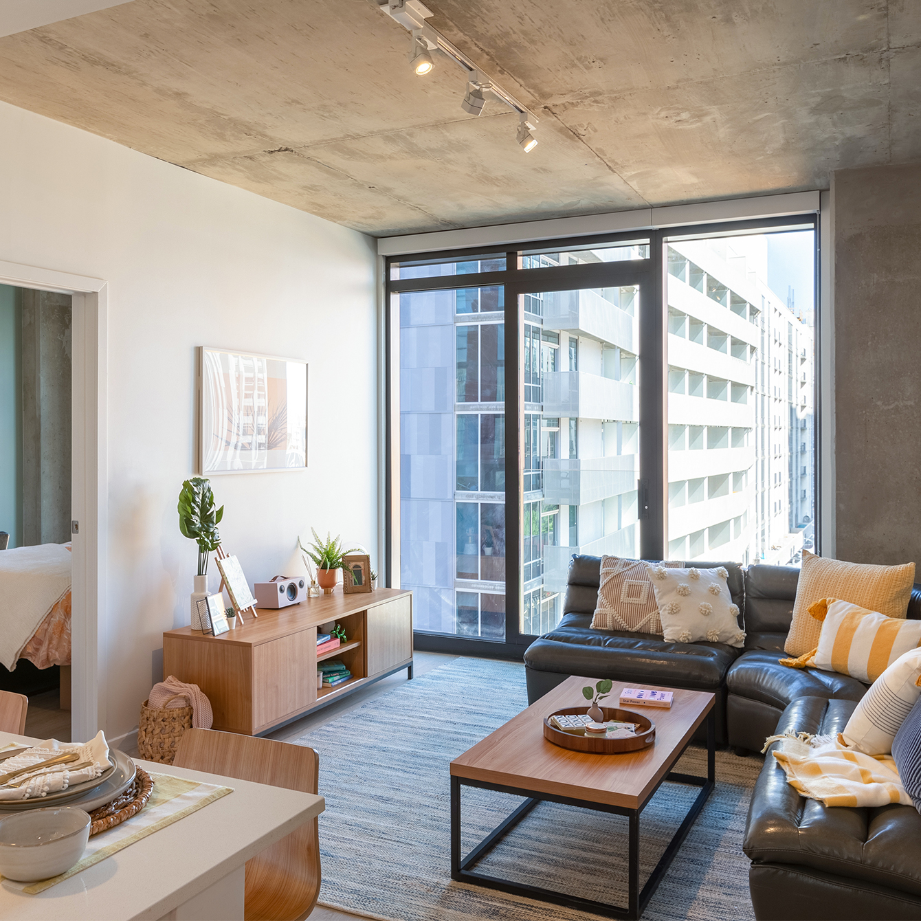 A furnished living room